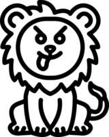 Mocking Lion Sarcastic Look vector