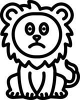 Flushed Lion Blushing Hard vector