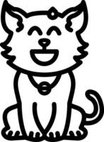 Tired Sleepy Cat Character Icon vector