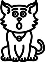 Surprised Shocked Cat Reaction vector