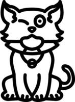 Masked Secret Identity Cat Icon vector