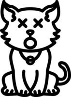 Dizzy Cat with Twirling Eyes vector