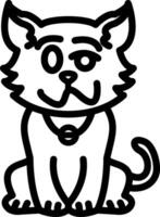 Drunk Cat with Staggered Eyes vector