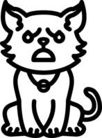 Sweating Nervous Cat Emoji vector