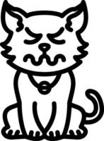 Disgusted Grossed Out Cat Look vector
