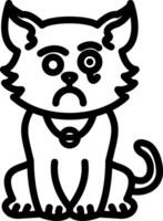 Detective Cat with Magnifying Glass vector