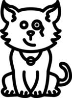 Monocle Classy Cat Character Art vector