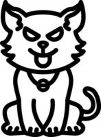 Envious Green Eyed Cat Face vector