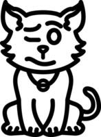 Woozy Dizzy Cat Emoji Face vector