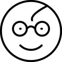 Nerd Face Glasses vector