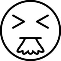 Vomiting Face Sick Reaction vector