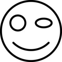 Flirty Face With Winking Eye vector