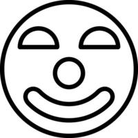 Clown Face With Red Nose vector