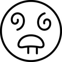 Dazed Face Lightheaded Emoji vector