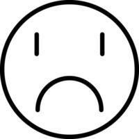 Unhappy Face Frown Expression vector