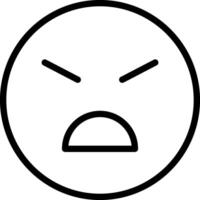 Persevering Face Tired Look vector