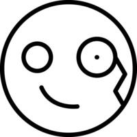 Monocle Face Looking Closely vector