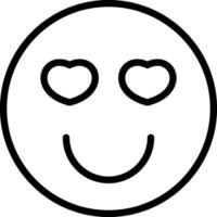 Smile Face With Love Eyes vector
