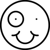 Zany Face Crazy Happy Look vector