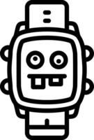Ugly Expression Watch Dial Art vector