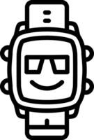 Cool Face Stylish Watch Dial vector