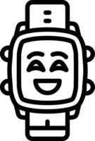 Happy Emotion Watch Dial Art vector