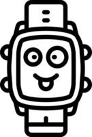 Silly Expression Fun Watch Dial vector