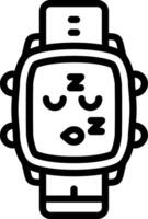 Sleeping Face Relaxed Watch Dial vector