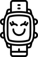 Happiness Mood Watch Dial Display vector