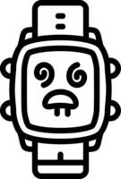 Dazed Look Watch Dial Style vector