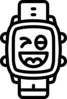 Naughty Look Watch Dial Concept vector