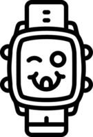 Yummy Face Watch Dial Expression vector