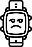 Unamused Face Watch Dial Style vector