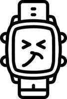 Sneezing Face Watch Dial Health Design vector