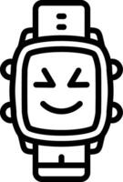 Cute Smile Watch Dial Design vector