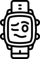 Woozy Expression Watch Dial Humor vector
