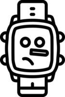 Liar Face Watch Dial Concept vector