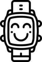 Blush Face Watch Dial Emotion vector