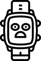 Anguished Mood Watch Dial Expression vector