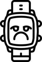 Pouting Expression Watch Dial Style vector