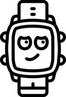 Rolling Eyes Watch Dial Humor vector