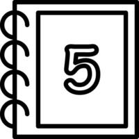 Five Numeral Concept vector