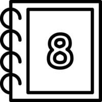 Eight Fun Counting Icon vector