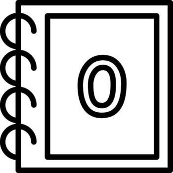 cero número aprendizaje divertido vector