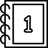 One Digit Counting Icon vector