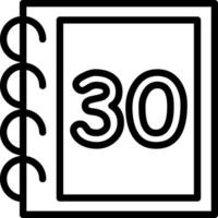 Thirty Counting Digits Illustration vector