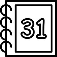 Thirty One Basic Number Shape vector