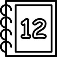 Twelve Math Counting Icon vector