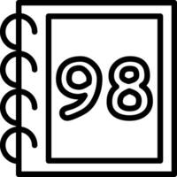 Ninty Eight Educational Count Design vector