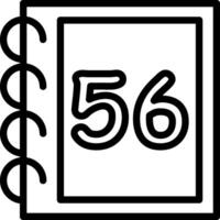 Fifty Six Math Counting Concept vector